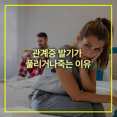 관계중 발기가 풀리거나 죽는 이유