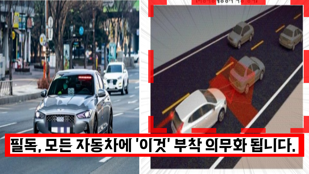  필독, 모든 자동차에 '이것' 부착 의무화 됩니다. 운전자라면 꼭 알아두세요.
