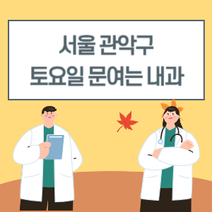 서울 관악구 토요일 내과 진료 병원 리스트