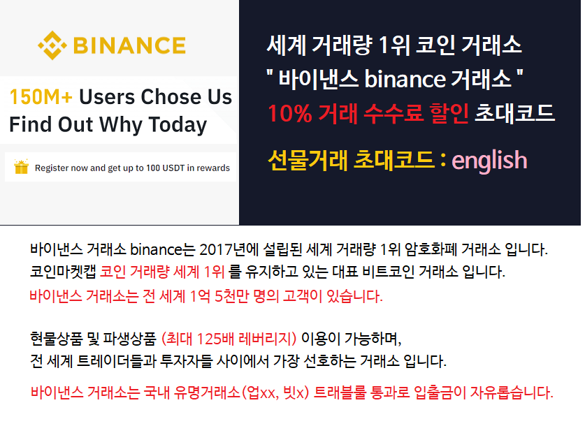  리플 이더리움 선물 마진거래 싸이트 바낸 트레이딩 바이낸스 거래비 할인