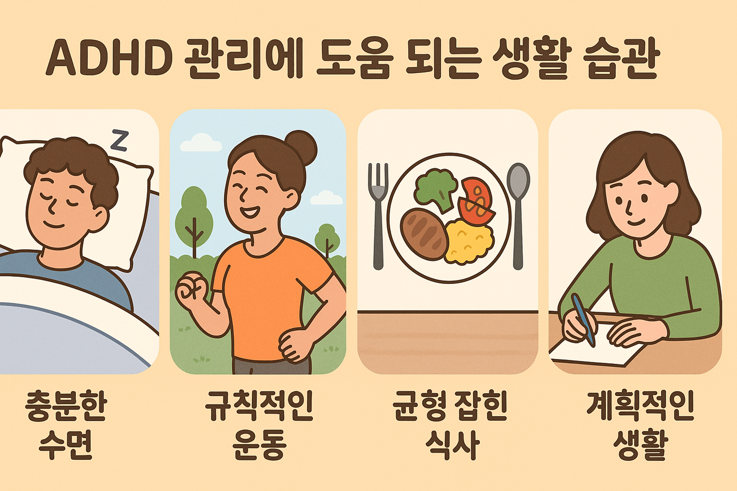ADHD 관리에 도움 되는 생활 습관