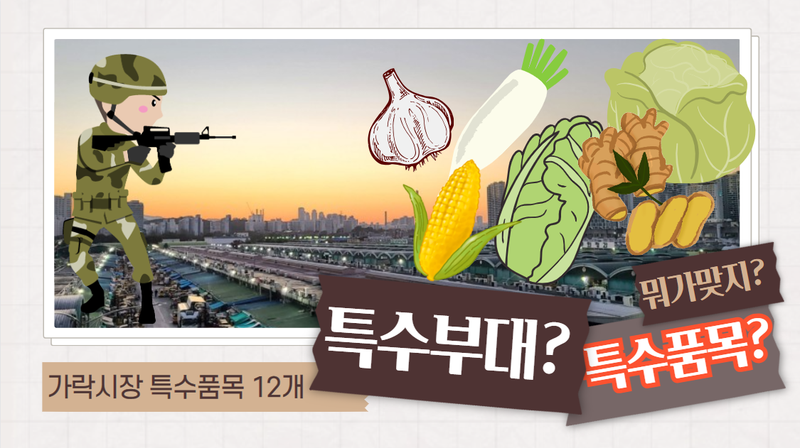  가락시장에는 특공대 아니, 특수품목이 있다는데? 뭔지 알아?