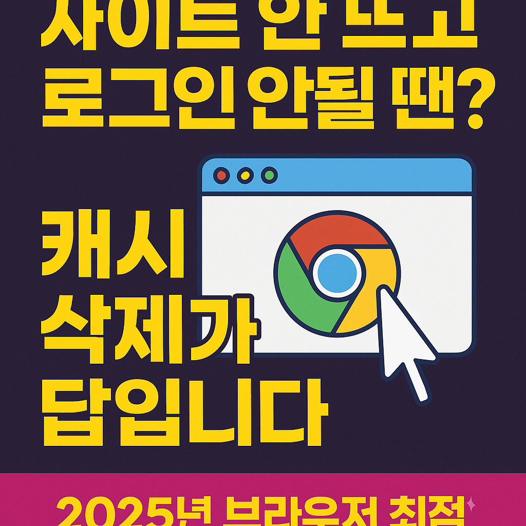 &lt;p style=&quot;display:none;&quot;&gt;
사이트 안 뜨고 로그인 안될 땐? 
캐시 삭제가 답입니다 
2025년 브라우저 최적화 꿀팁!
&lt;/p&gt;