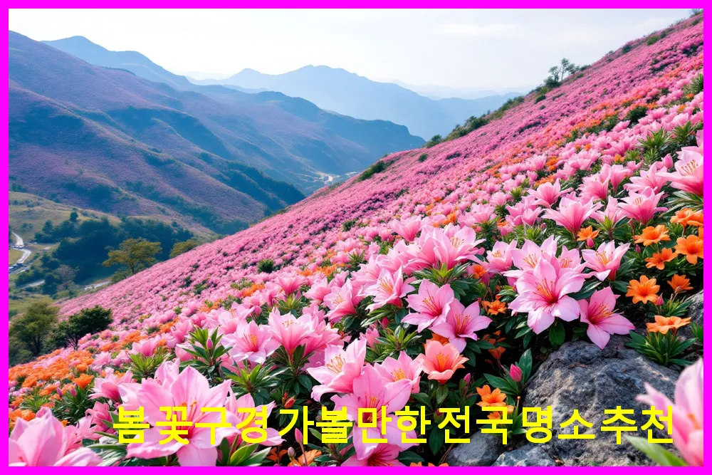 봄 꽃구경 가볼만한 전국 명소 추천