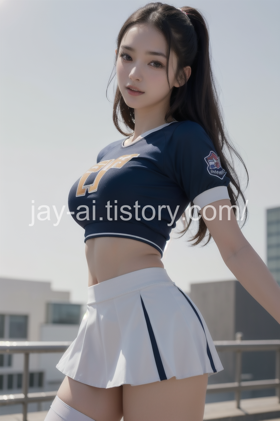  [AI lookbook] 치어리더 패션 여자친구 / Cheerleader Fashion Girlfriend / チアリーダー ファッション ガールフレンド