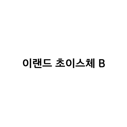  [고딕체]이랜드 초이스체 B 폰트 무료 다운로드(제작 : 이랜드 리테일)