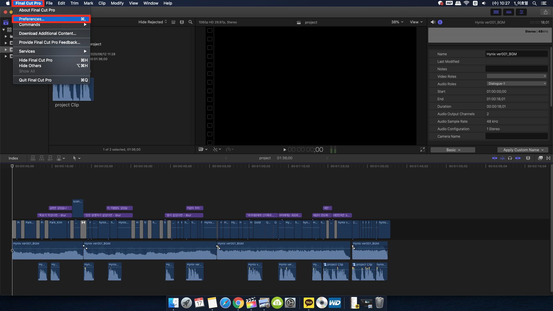 CG용 포맷 및 코덱
