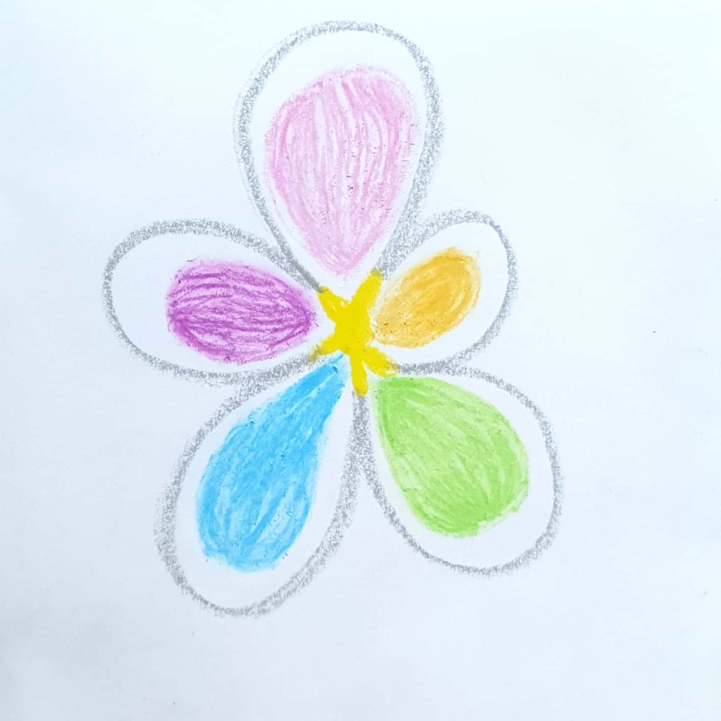  White Base Flower 흰색 바탕 꽃 / 일러스트 그림 드로잉 / 꽃 그리기