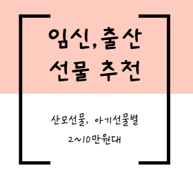 센스있는 실용적인 임신, 출산 선물 추천(산모 선물, 아기선물 별, 2~10만원대)