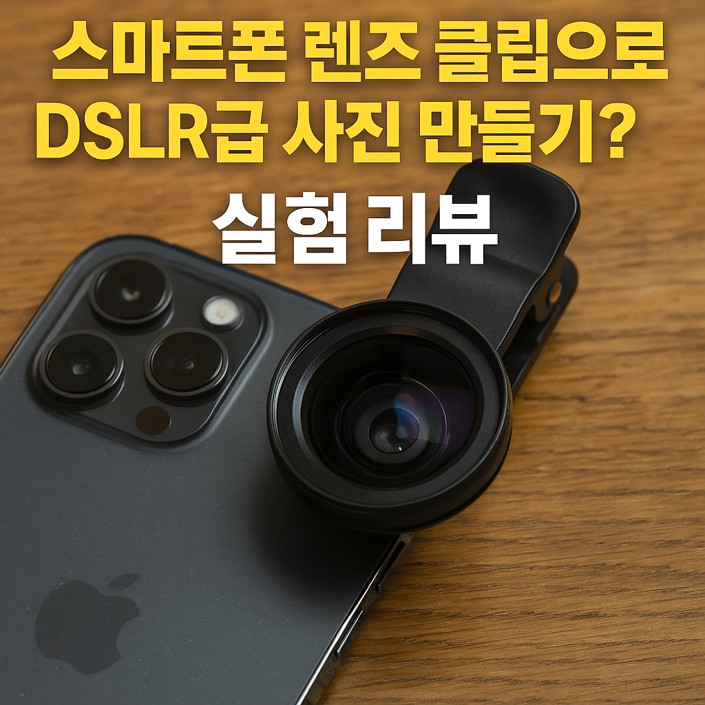 스마트폰 렌즈 클립으로 DSLR급 사진 만들기? 실험 리뷰