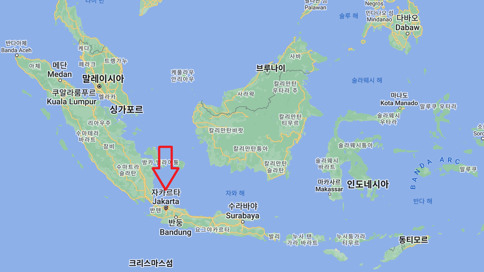 자카르타 위치