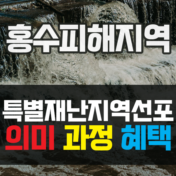  특별재난지역 선포 의미와 선포 과정, 혜택 알아보기