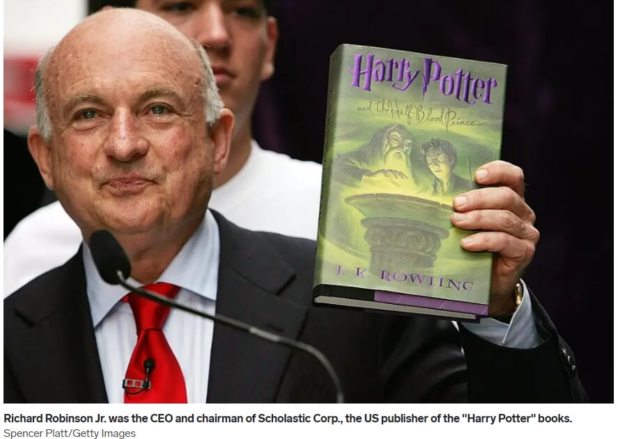  해리포터 출판사 최고경영자, 거액의 유산 자식 아닌 사랑했던 또 친구에게 넘겨 VIDEO:Harry Potter Publishing Tycoon leaves $1.2billion Fortune to Lover, NOT Family