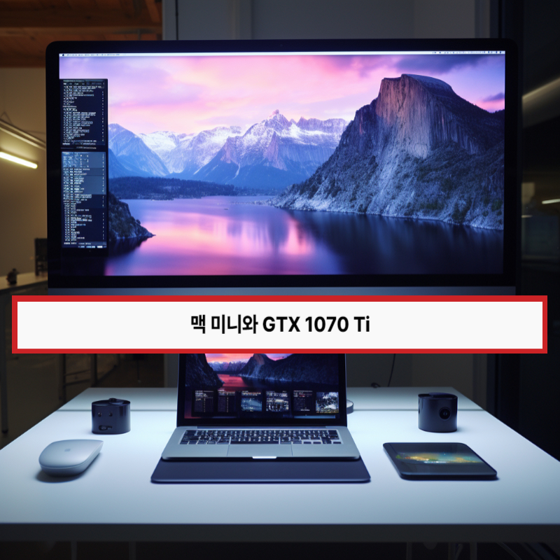 맥 미니와 GTX 1070 Ti - LG 울트라파인 4K 모니터와의 호환성 비교