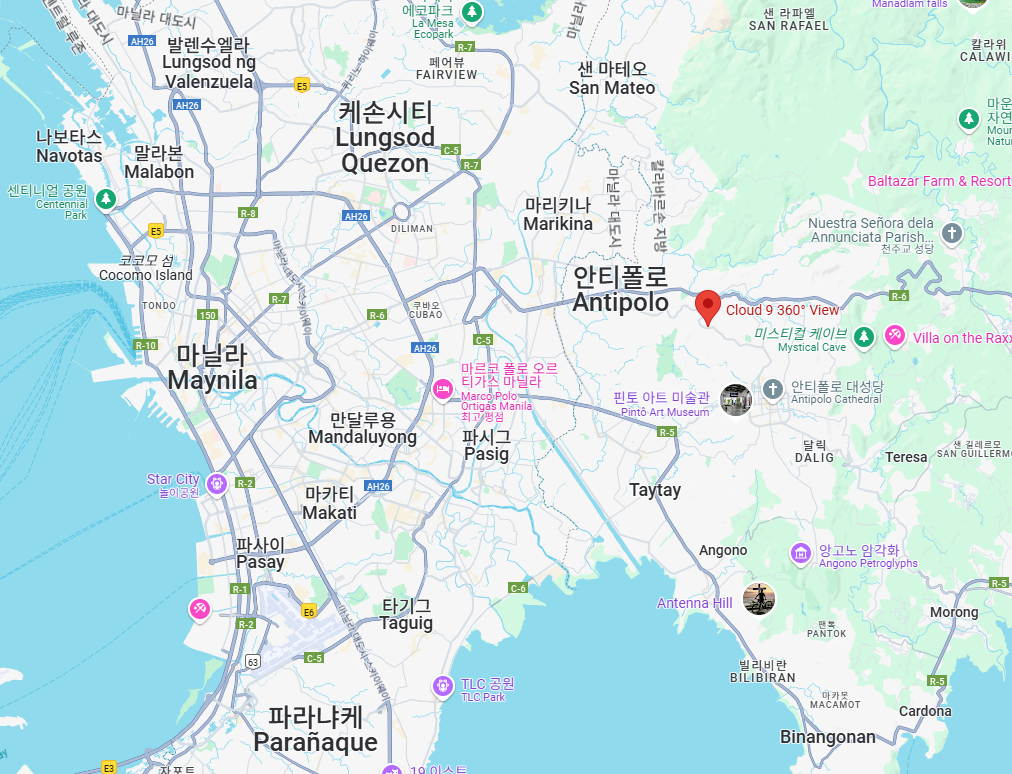 필리핀 안티폴로(Antipolo) Cloud 9 360° 전망대 CLOUD 9 360 POINT VIEW AT ANTIPOLO