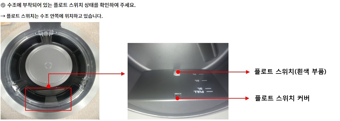 플로터 스위치 위치