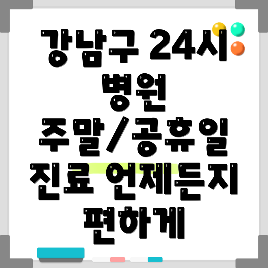 강남구 일원1동 24시 병원