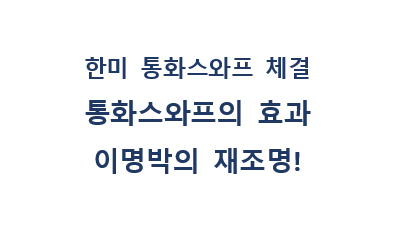  한미 통화스와프 체결(600억달러)에 대해 알아보자(과거+현재)+이명박전대통령의 재조명!