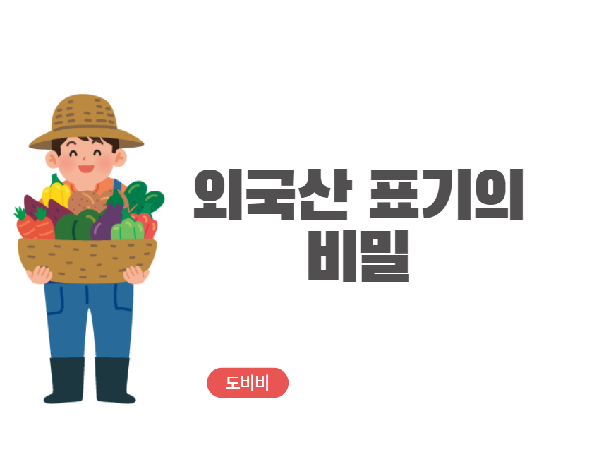 수입식품 표기법