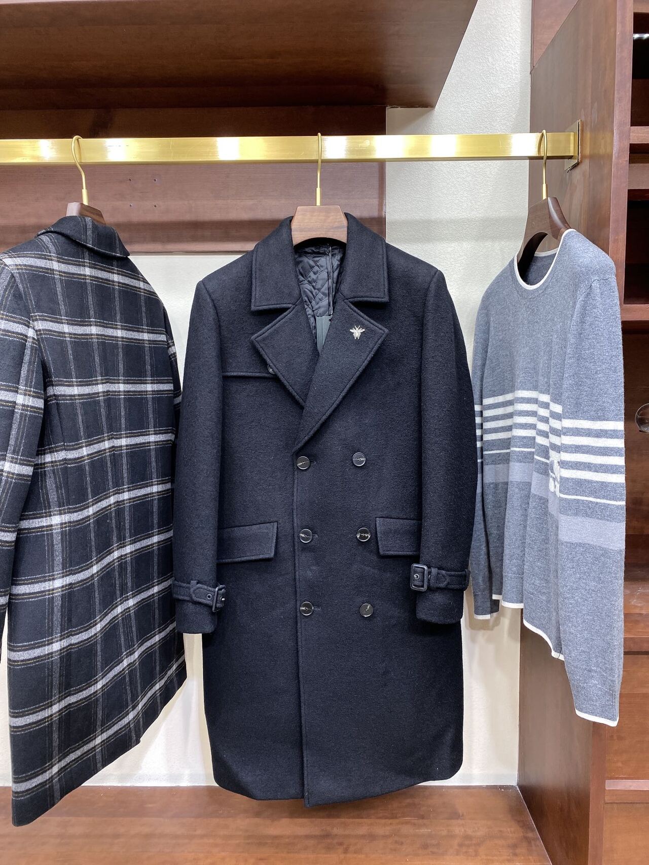  [DIOR] 디올 20FW 더블 브레스트 비 울 코트