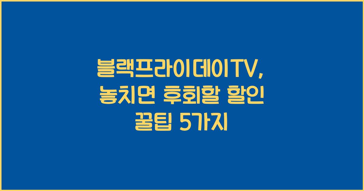 블랙프라이데이TV