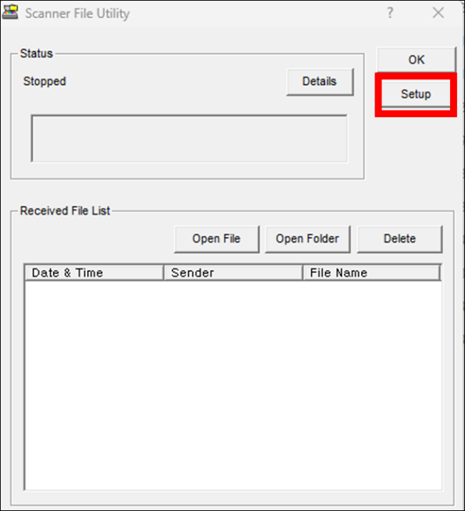 Scanner File Utility 세업하기