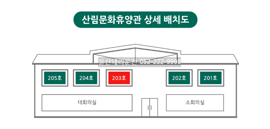 대운산 휴양관 배치도