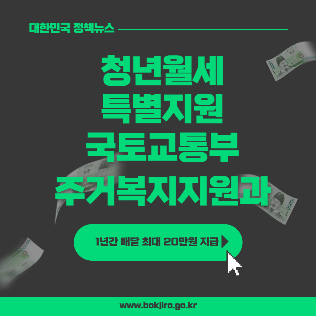  청년월세 특별지원 신청 조건 및 범위, 지원금액, 신청방법
