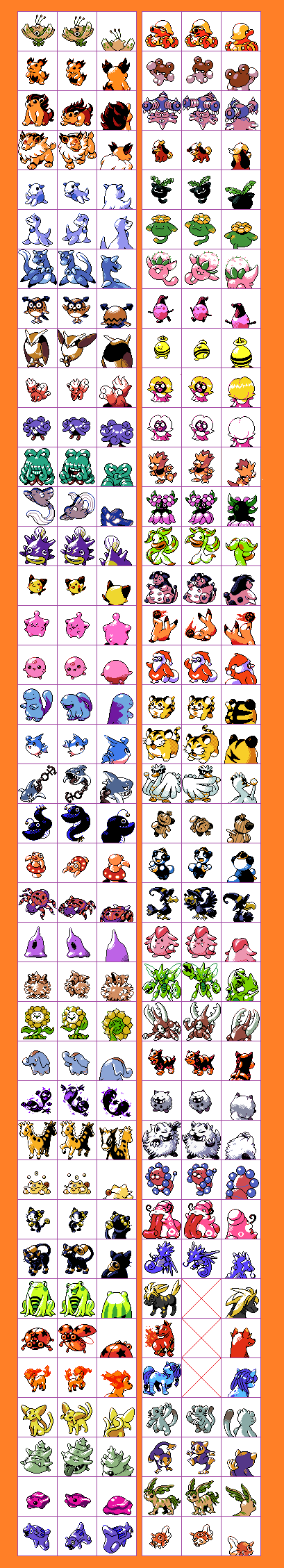 포켓몬스터 Gs 97 리포지드 도트 Pokemon Gs 97 Reforged Sprite ポケットモンスター Gs 97 リフォージド ドット絵 By Camerupt