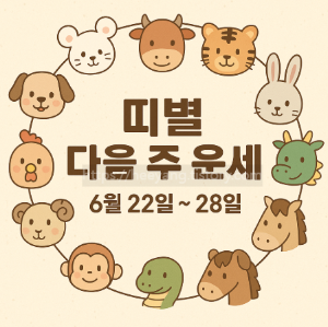띠별 주간운세