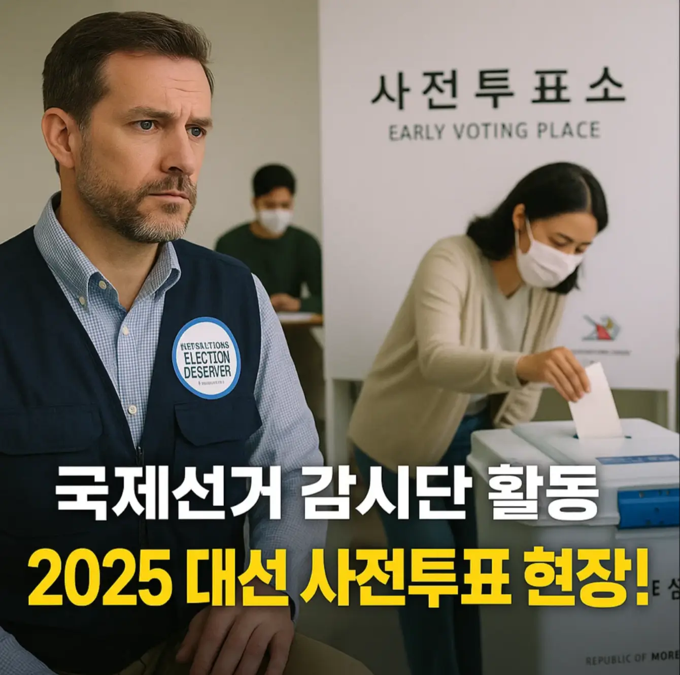 국제선거 감시단 활동, 2025 대선 사전투표 현장!
