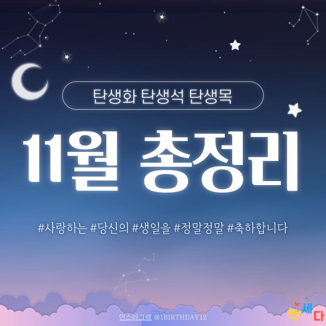  11월 총정리!! 11월 탄생화, 탄생석, 탄생목 알아보기!! 당신의 탄생일을 진심으로 축하합니다