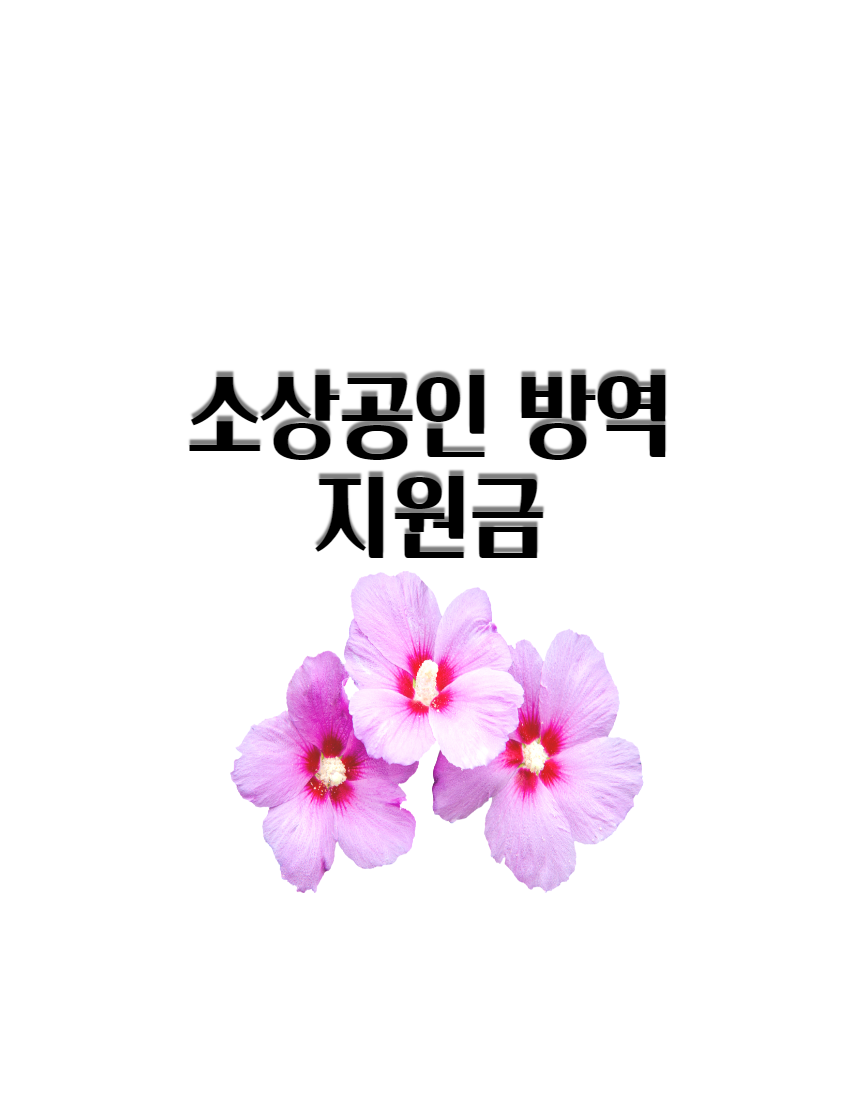  소상공인 방역지원금