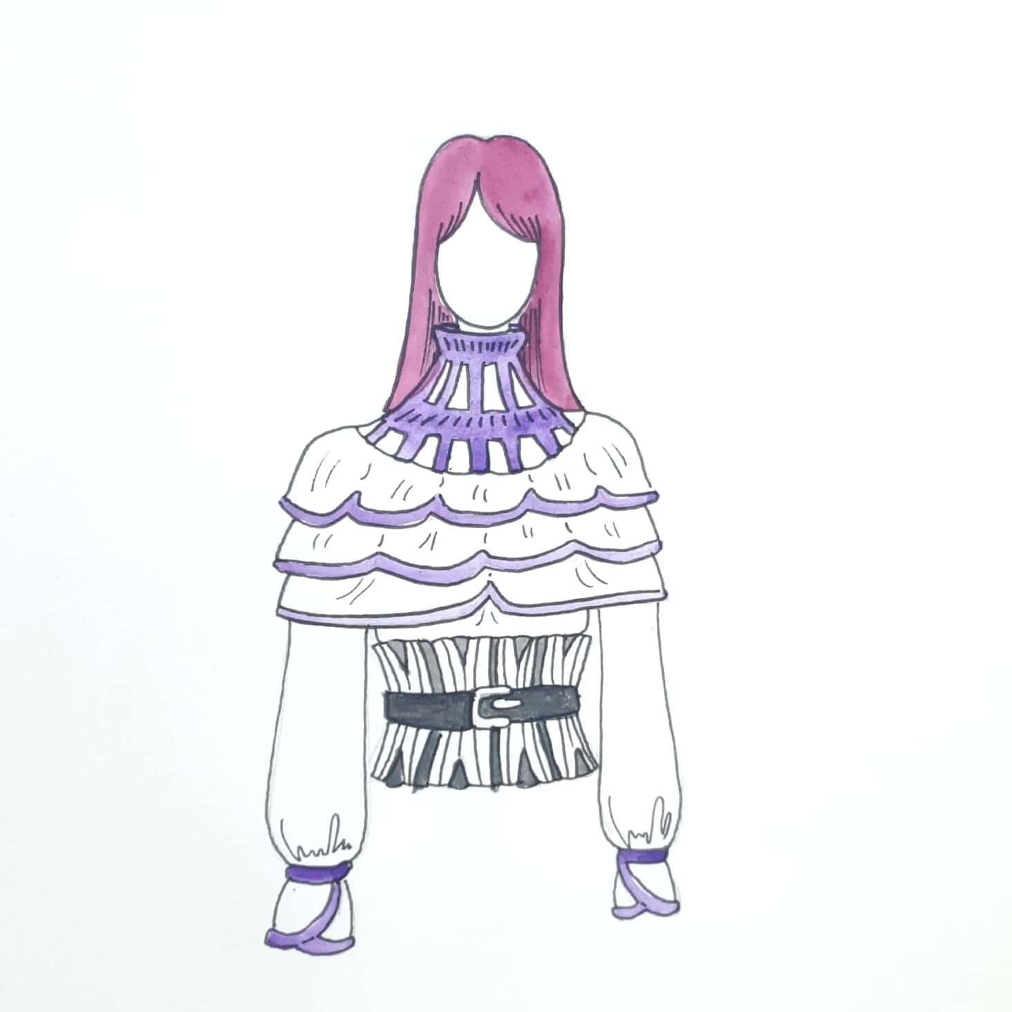  Outfit 아웃핏 / 일러스트 그림 드로잉 / 옷 그리기