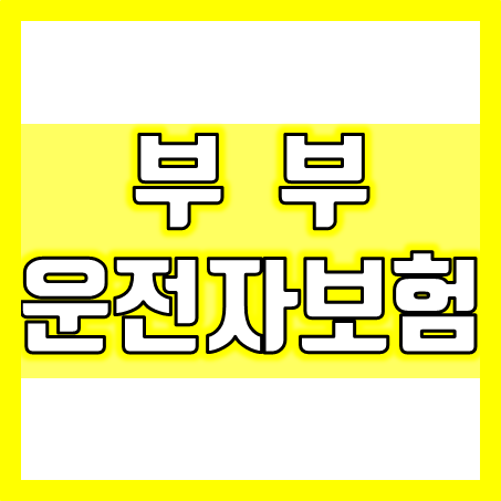  부부운전자보험 가입 및 중요한 운전자보험보상 안내