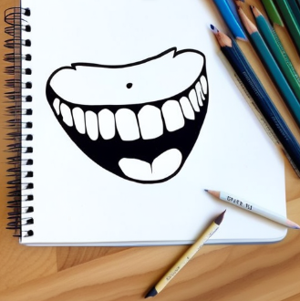 이빨을 스케치한그림