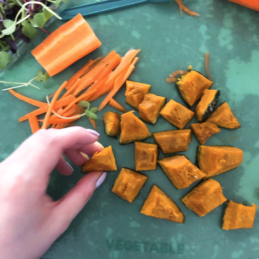 제주도 미니밤카보차로 : 큐브호박샐러드만들기(찜호박)