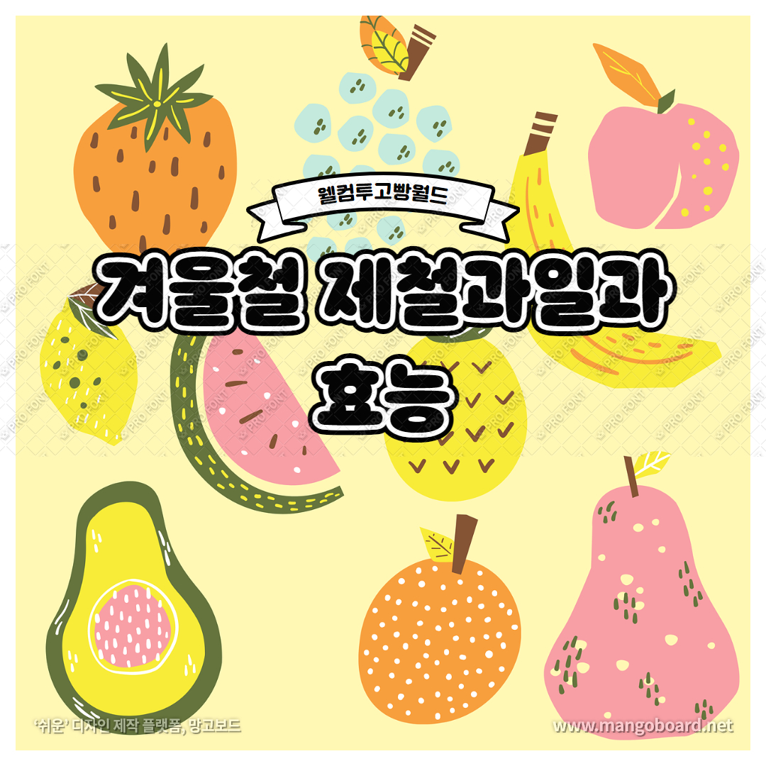  제철 과일 겨울편 (제철과일의 효능과 겨울철 추천 과일)