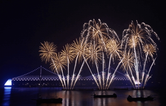  광안리. 부산 불꽃축제 