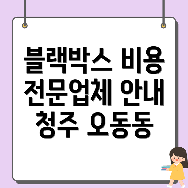 청주 블랙박스 설치