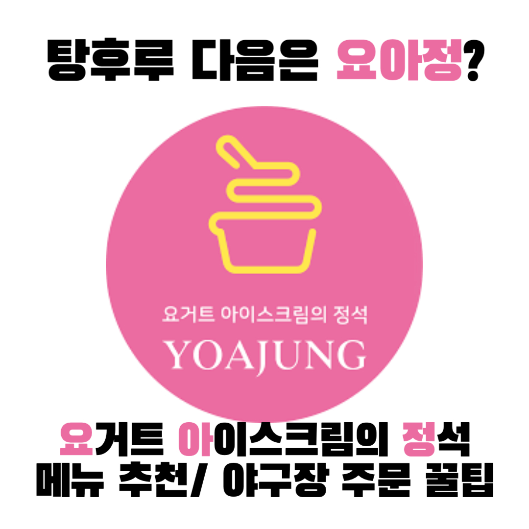 요거트아이스크림의 정석 '요아정' 야구장 주문 꿀팁, 메뉴 추천, 조합, 가격