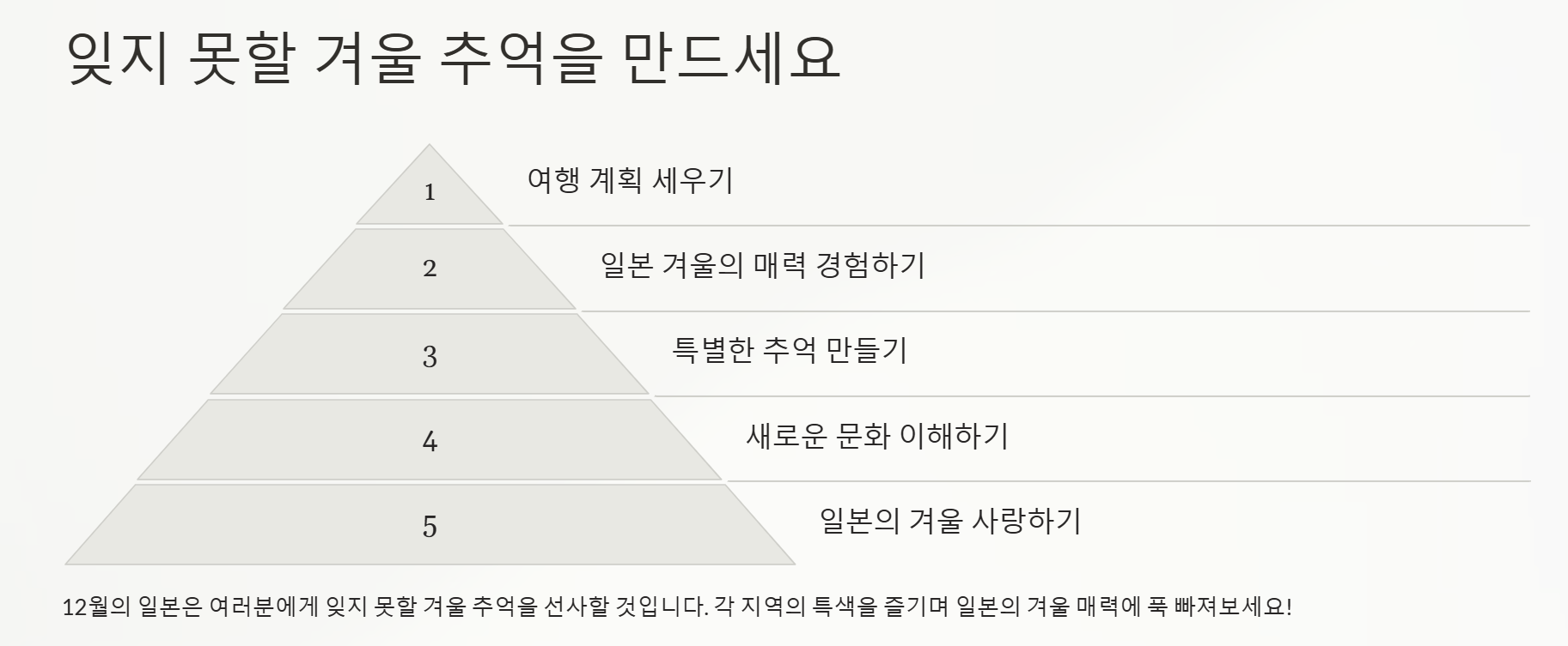 12월 일본 여행지 추천