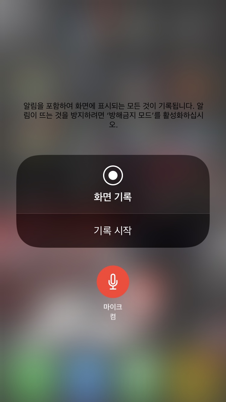  아이폰, 아이패드 화면녹화 방법