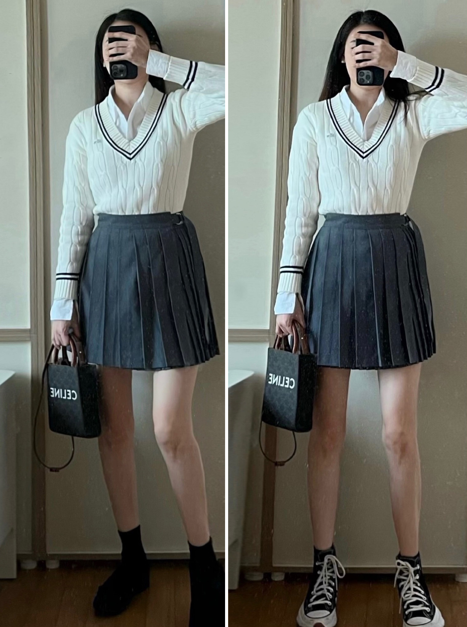  데일리룩 기록: 프레피룩을 일상에서 소화하는 방법