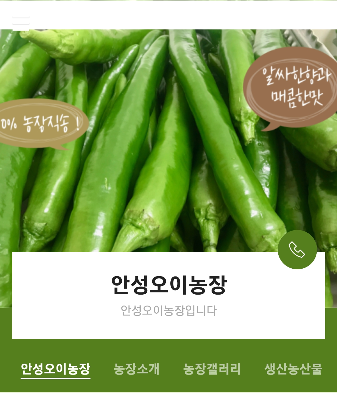 6시내고향 안성 오이