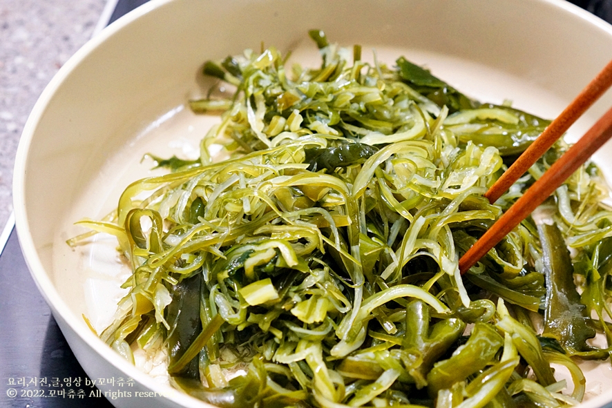 미역줄기볶음 만드는 법 비린내 없음 내가 좋아하는 미역줄거리 일주일간 볶음 반찬 13