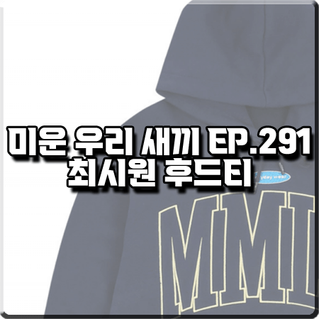  미운 우리 새끼 291회 최시원 후드티 :: MMLG 네이비 EDW 후드티셔츠
