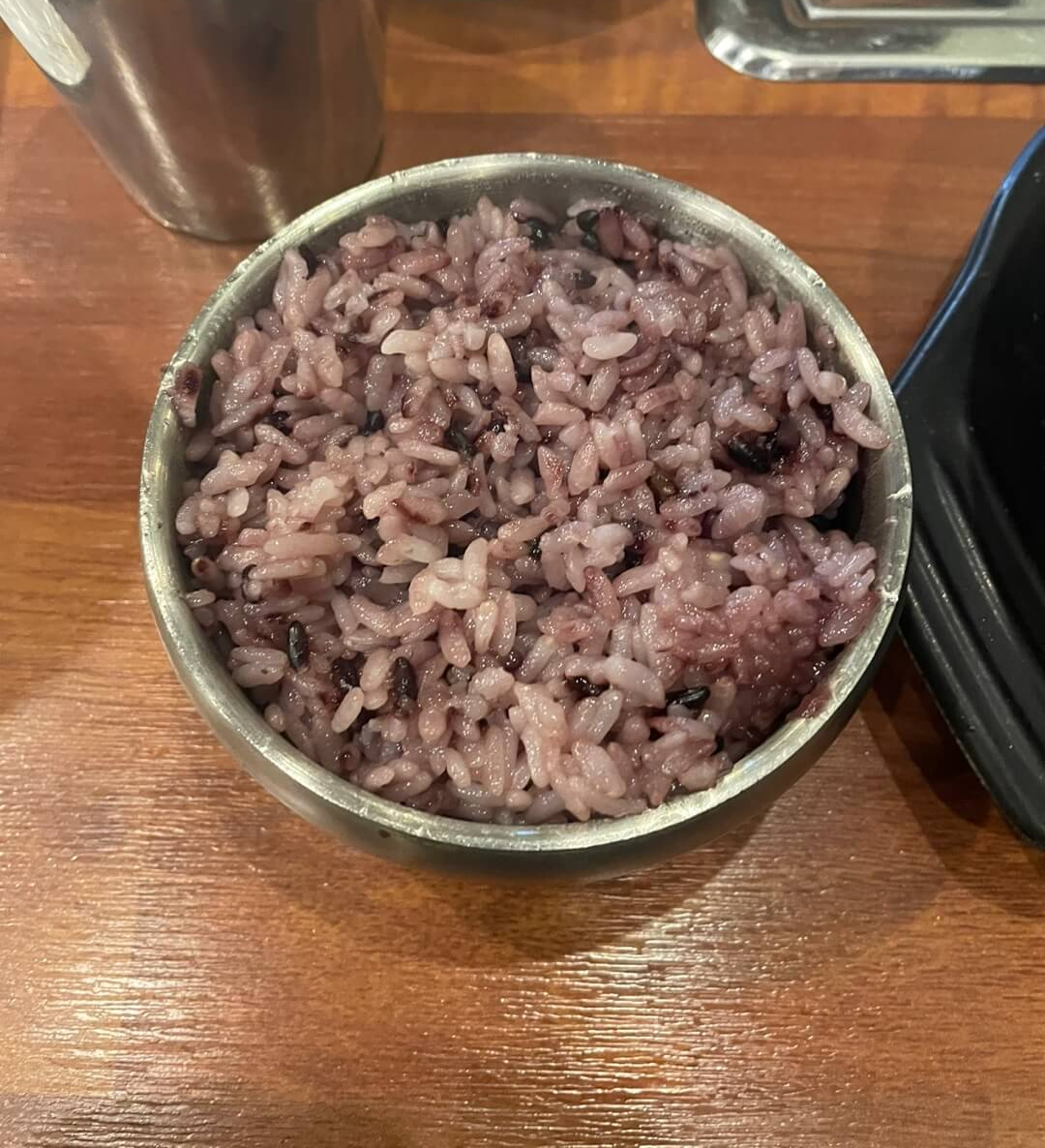 고소한 흑미밥