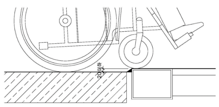 장애인 주출입구 접근로 기울기