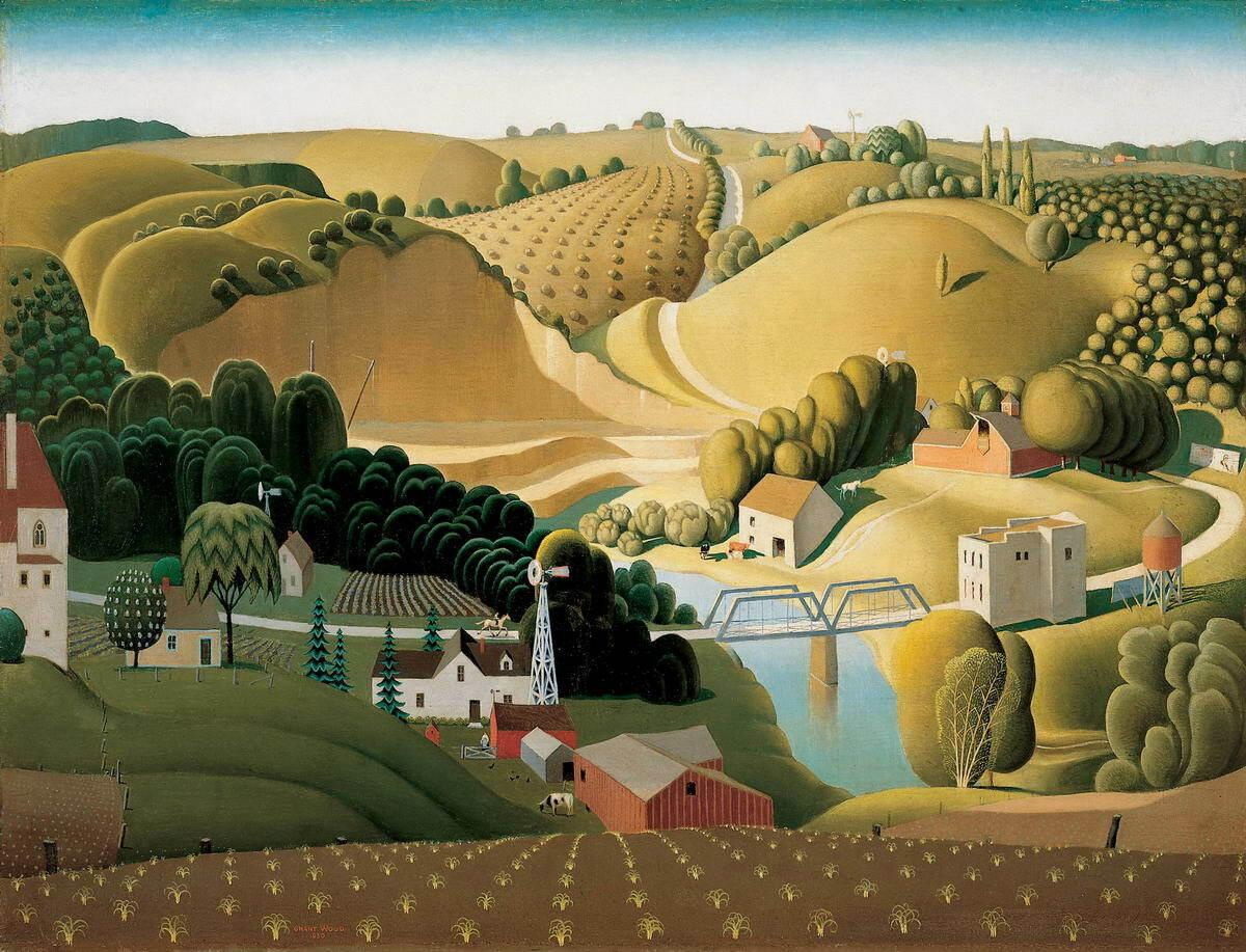 그랜트 우드(Grant Wood), 미국, 화가, 1892-1942